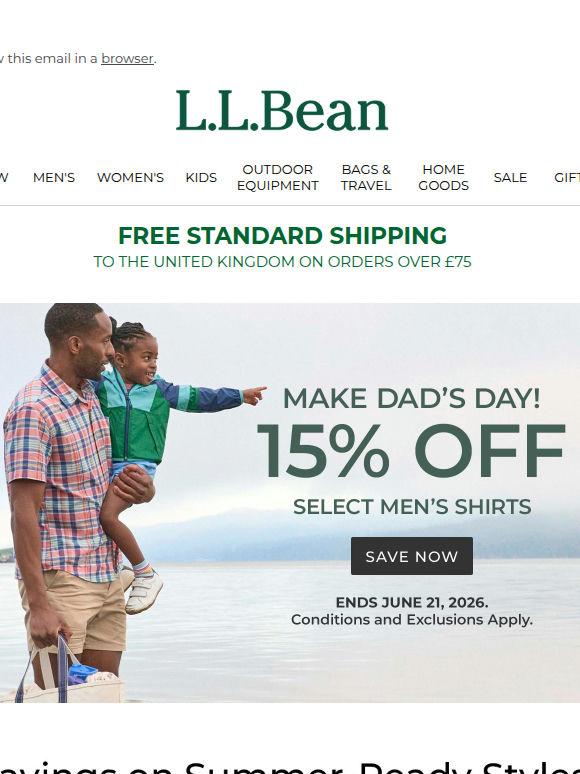 Ends Tonight: 15% OFF Men's Shirts
