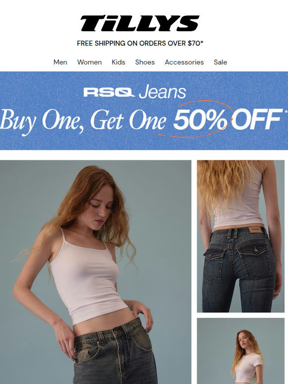 RSQ Jeans Buy1 Get 1 50% Off