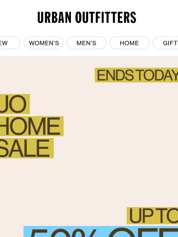 Ends Soon! Up to 50% Off Home Sale