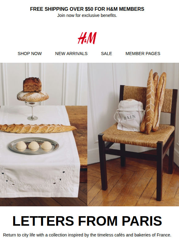 New in: Parisian-style tableware