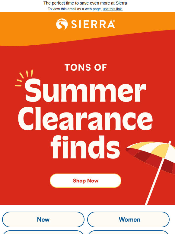 It’s Summer Clearance season