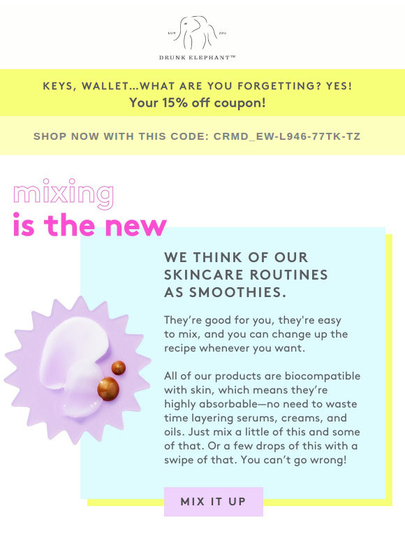 Save on smoothies (15% off!)