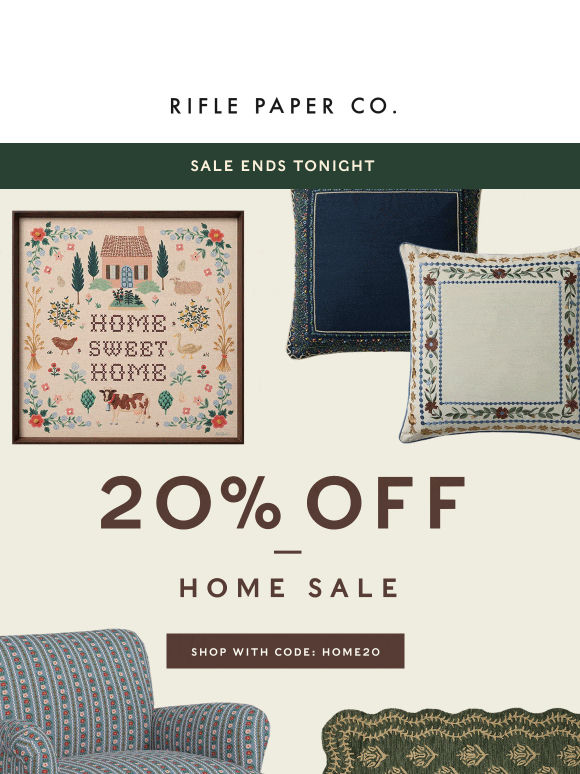 Last Chance: 20% Off Decor ✨