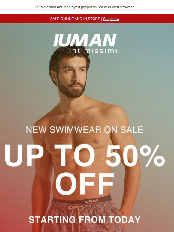 Starting TODAY, new swimsuits are on SALE up to 50% off 🔥