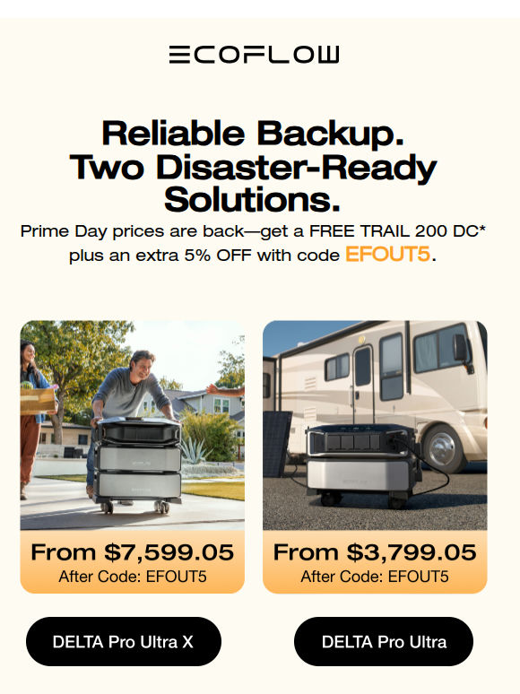 📢 DELTA Pro Ultra Family: Ready for Every Storm