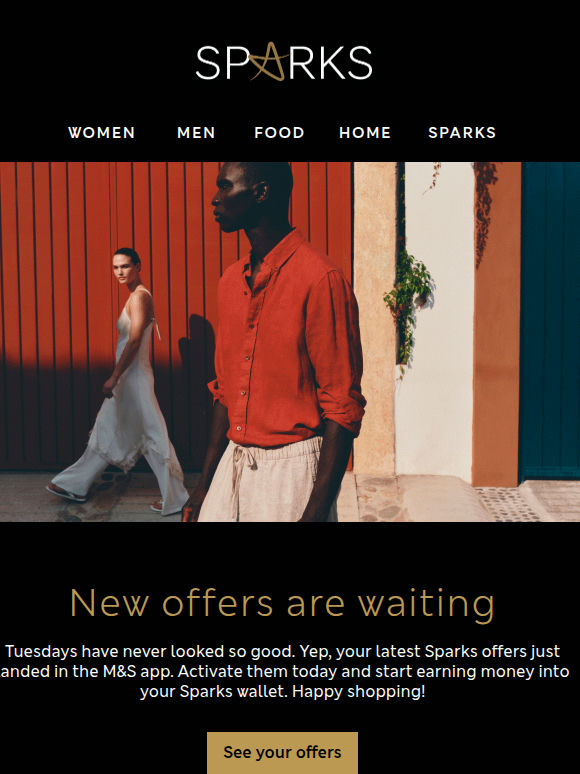 NEW Sparks offers are inside, Adam