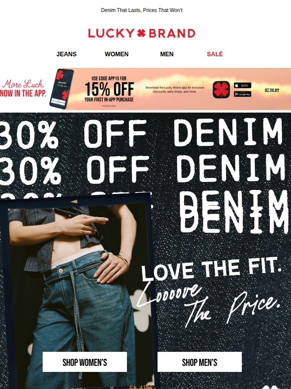 SRSLY?! 30% OFF Denim
