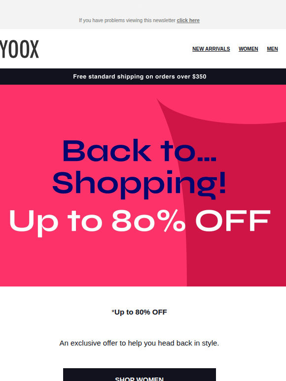 Up to 80% OFF to end summer in style