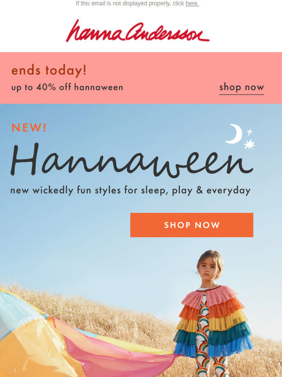Don’t Ghost Up To 40% Off NEW Hannaween 👻