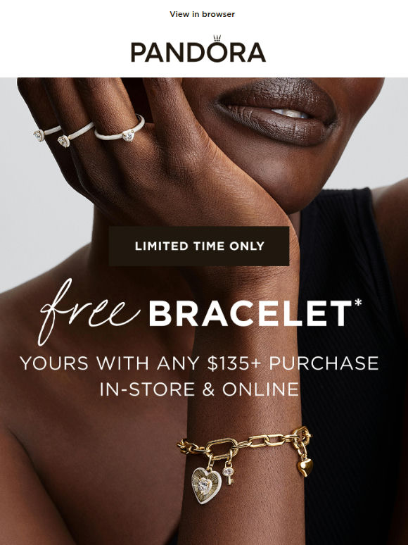 Your FREE bracelet awaits – up to $180 value