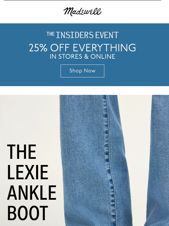 The Lexie Boot is back in stock