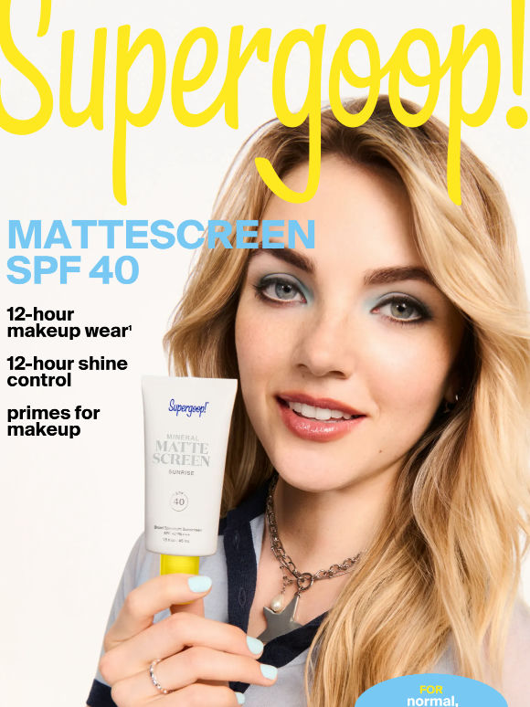 Mattescreen: the mineral SPF that visibly blurs pores