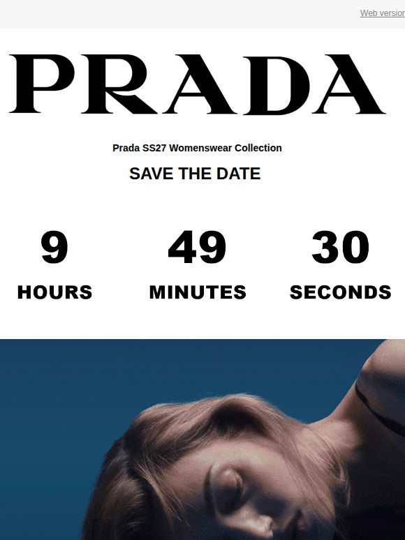 Save the Date - Prada Spring Summer 2027 Womenswear Show