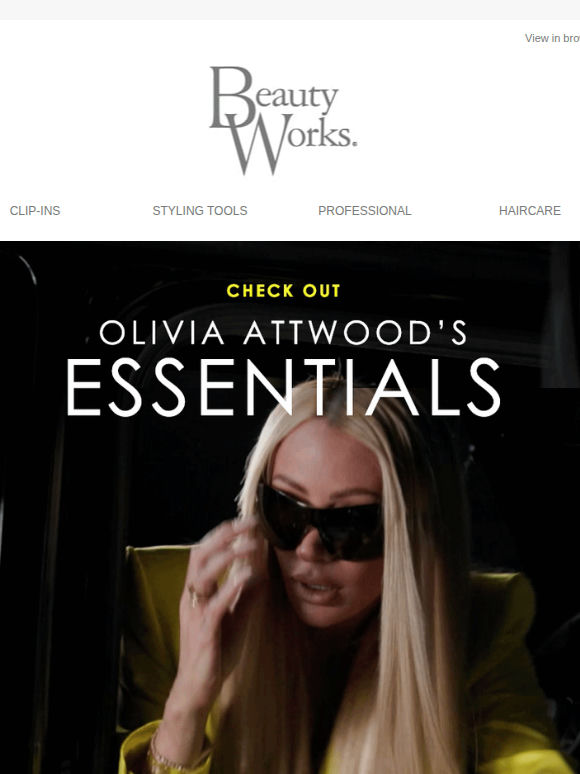 Olivia Attwood's essentials 👉