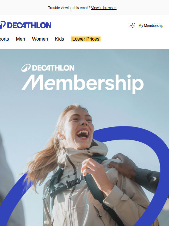 Learn more about your free Decathlon membership