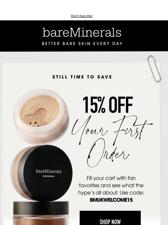 Still time to SAVE 15% ✨