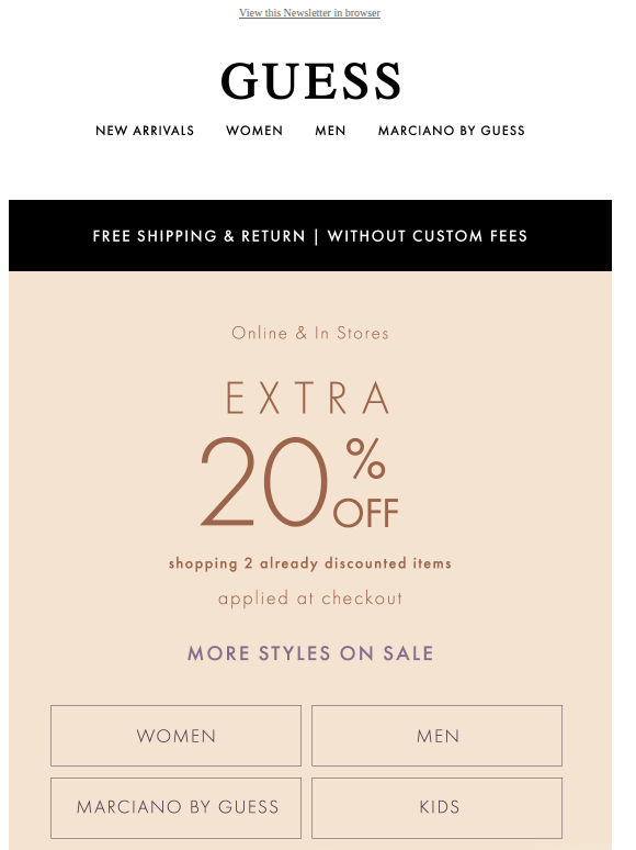 There Enjoy now EXTRA 20% off new styles added