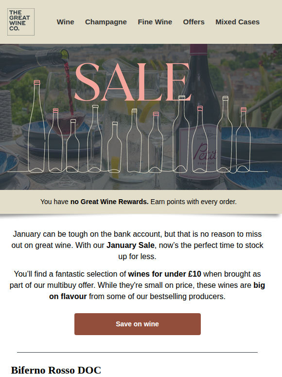 Great taste, small price with wines under £10