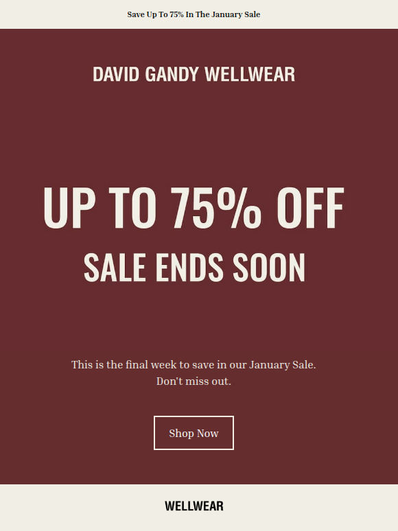 [Final Week] Our January Sale Ends In One Week