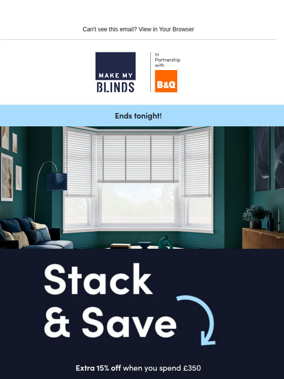 Last chance: extra 15% off!