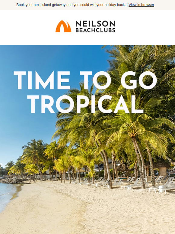 Escape to the tropics from £1794pp.