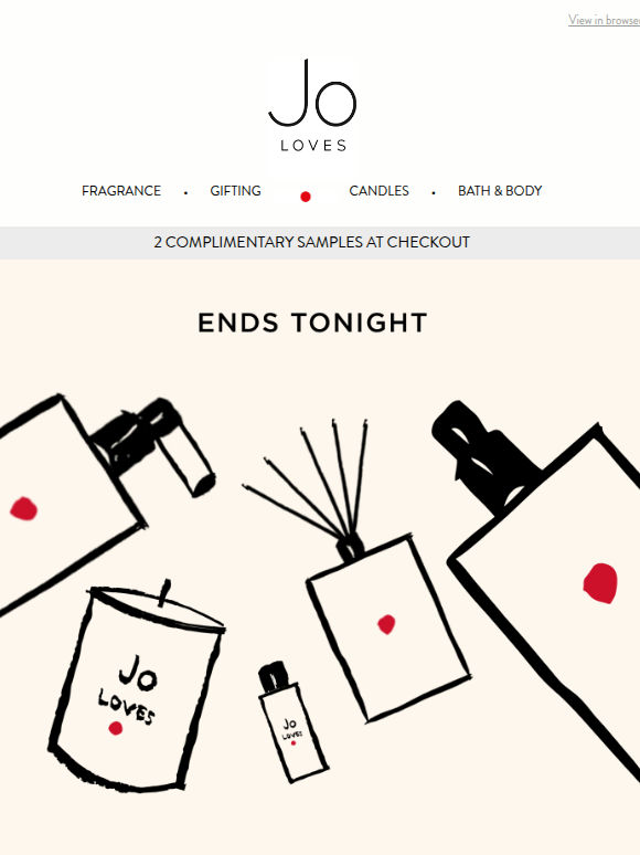 Ends Tonight: Your Mystery Gift Awaits, when spending £100 or more.