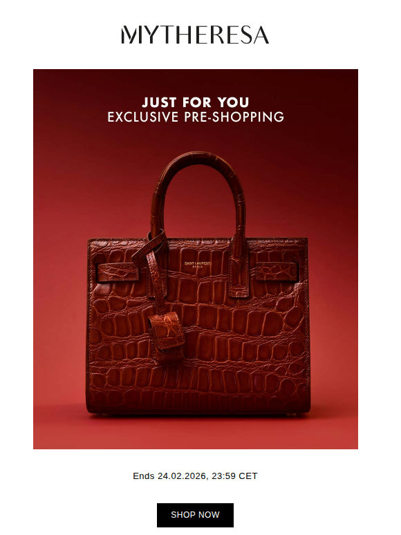 Exclusive pre-shopping: Saint Laurent, Loewe, Valentino Garavani