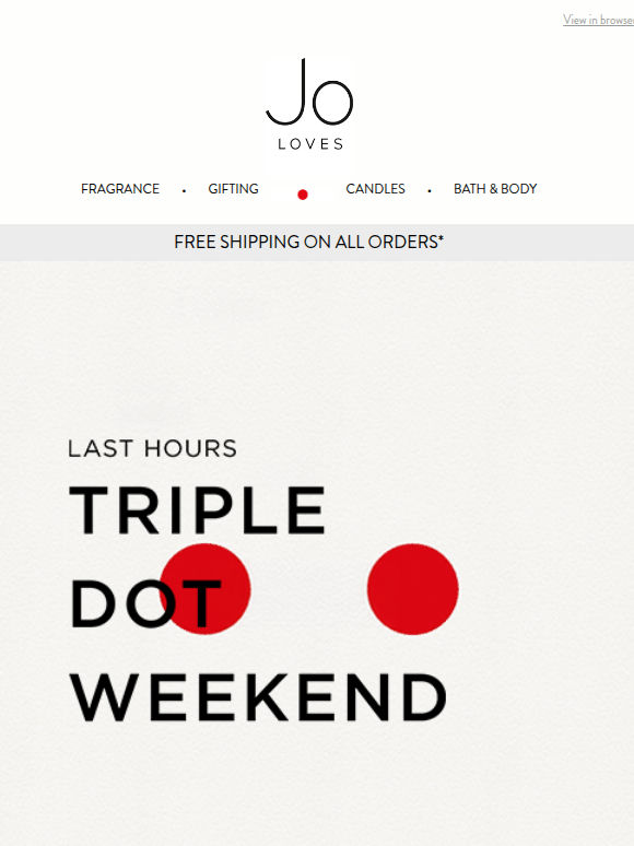 Last Call: Triple Dots End Tonight