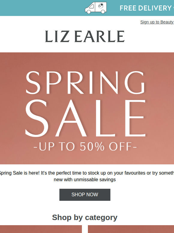 Did you see this? Up to 50% off is live