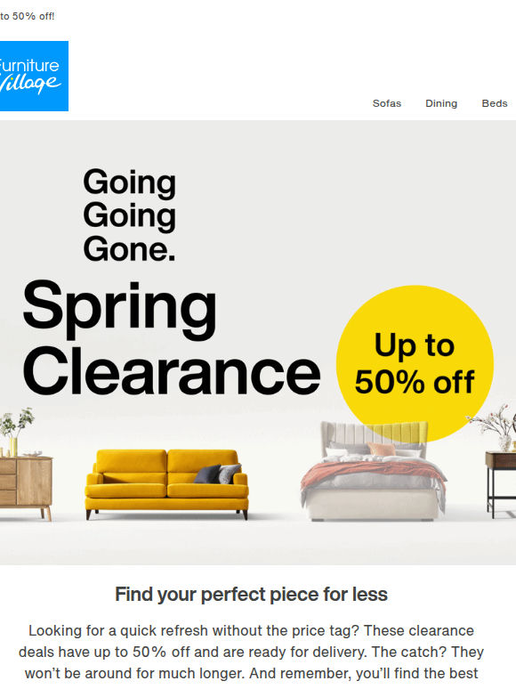 Clearance deals for every room