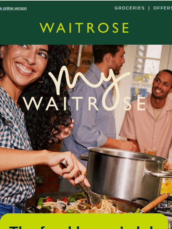 There’s more to your weekend with My Waitrose 😍
