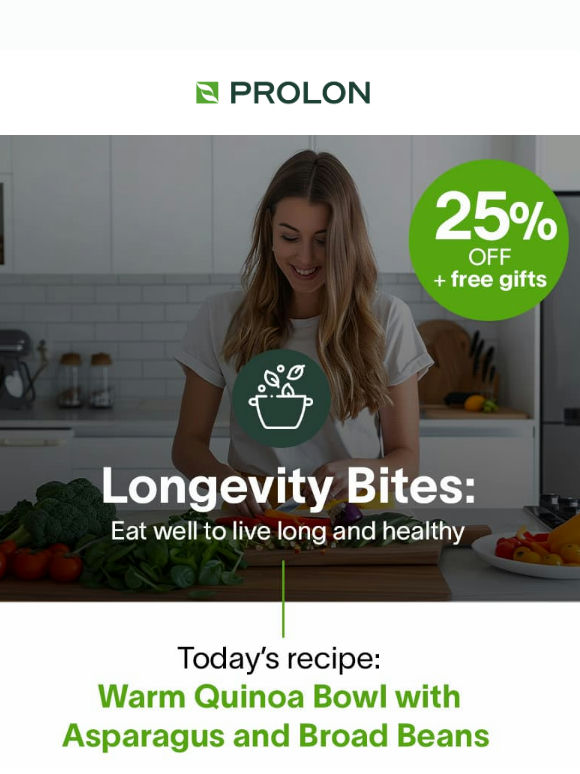 🍽️ Longevity Bites: Warm Quinoa Bowl with Asparagus and Broad Beans