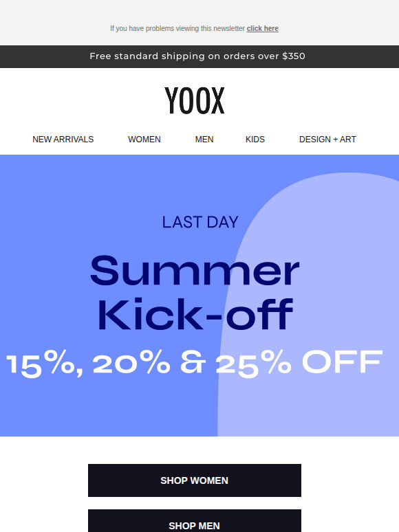 Up to 25% OFF ends today!