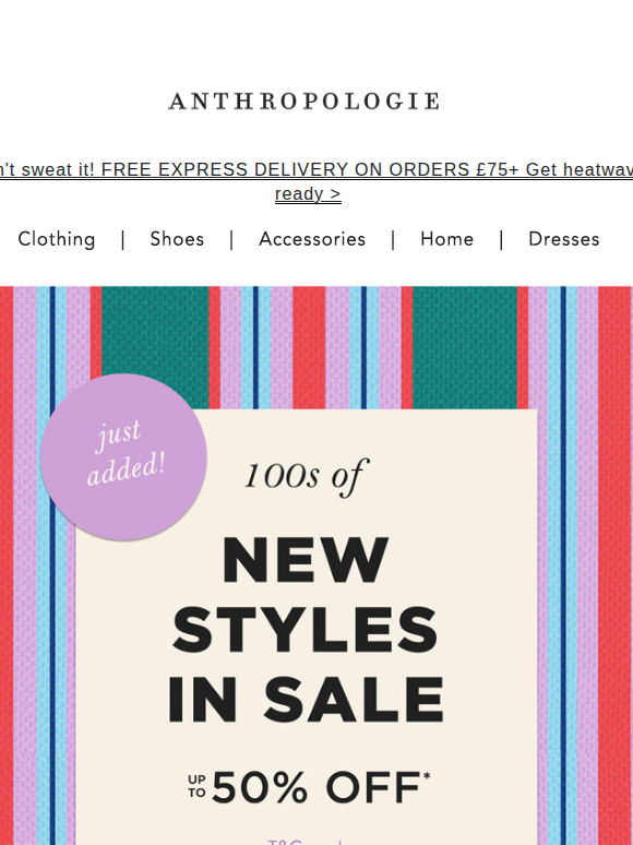 100s of NEW sale styles just dropped