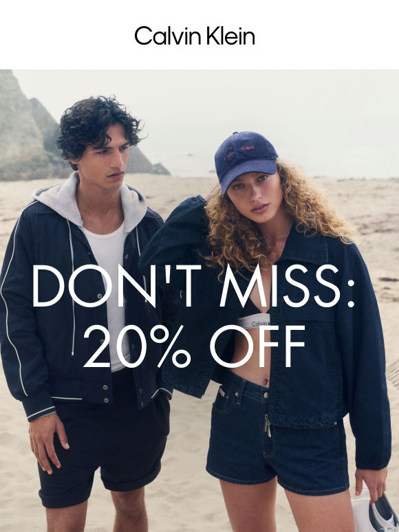 Don't Miss: 20% Off