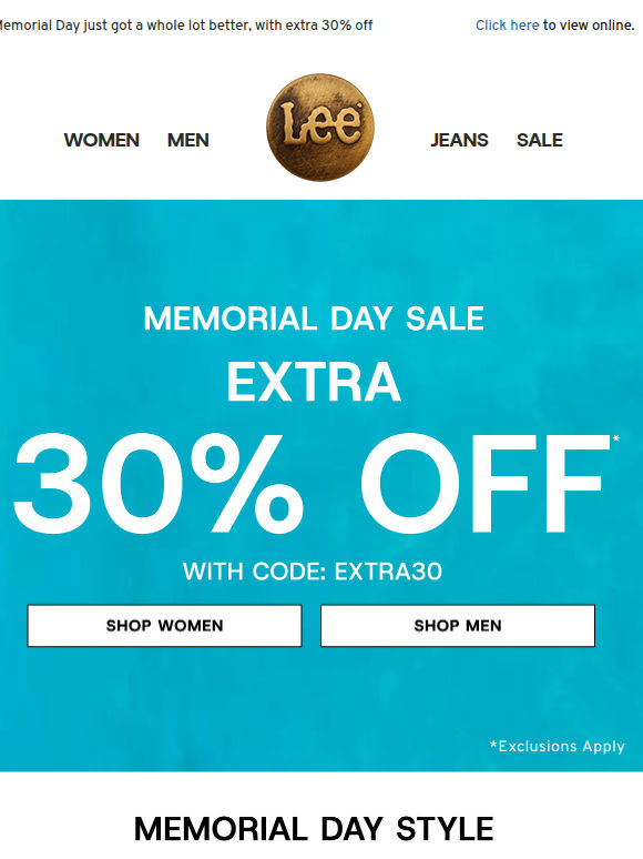 Want EXTRA 30% off?
