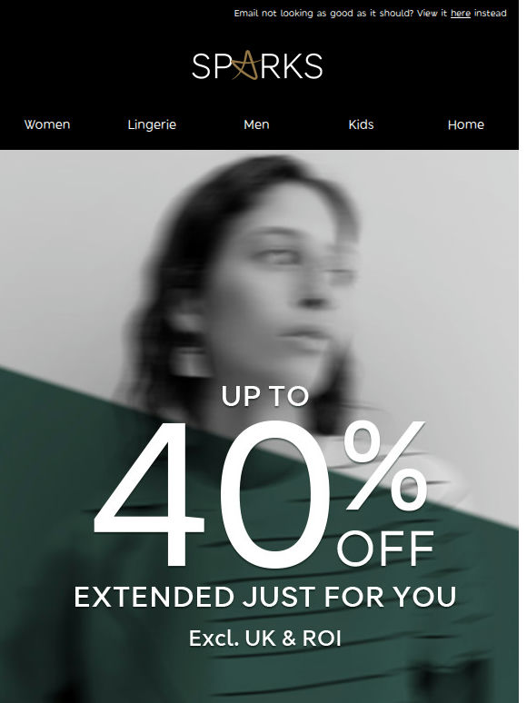 Up to 40% off – we kept it for you 😉