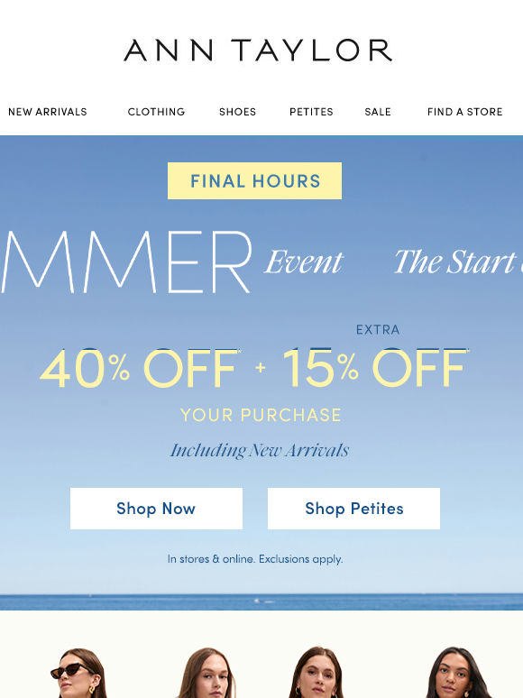 Enjoy 40% Off, Plus An Extra 15% Off