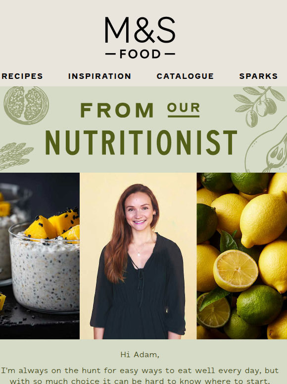 A week of healthy recipes