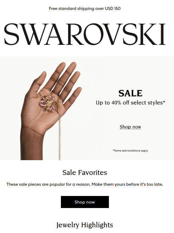 Find a new favorite - with up to 40% off*