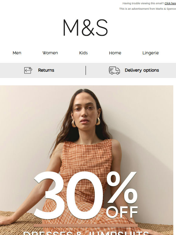 30% off dresses and jumpsuits? Yes please