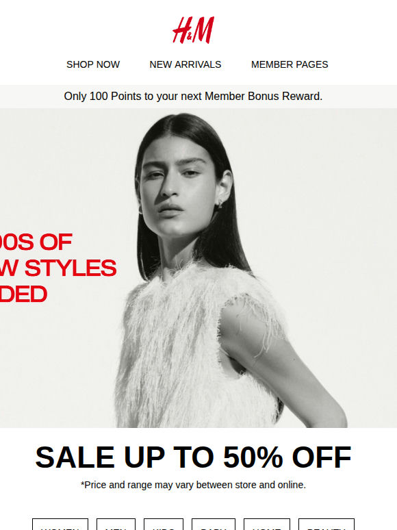 Sale | 1000s of new styles added