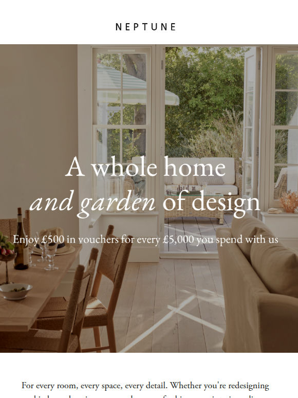 Enjoy £500 in vouchers with your next project