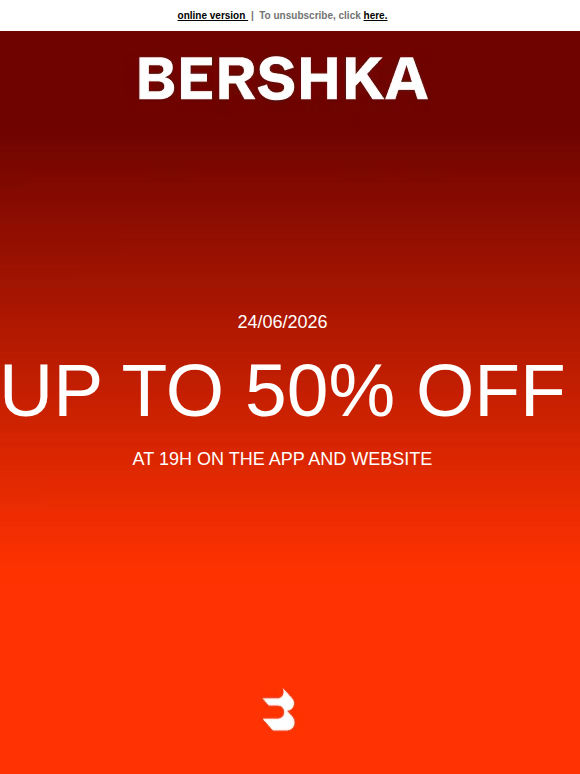 UP TO 50% OFF SALE. Get your basket ready. 🛒