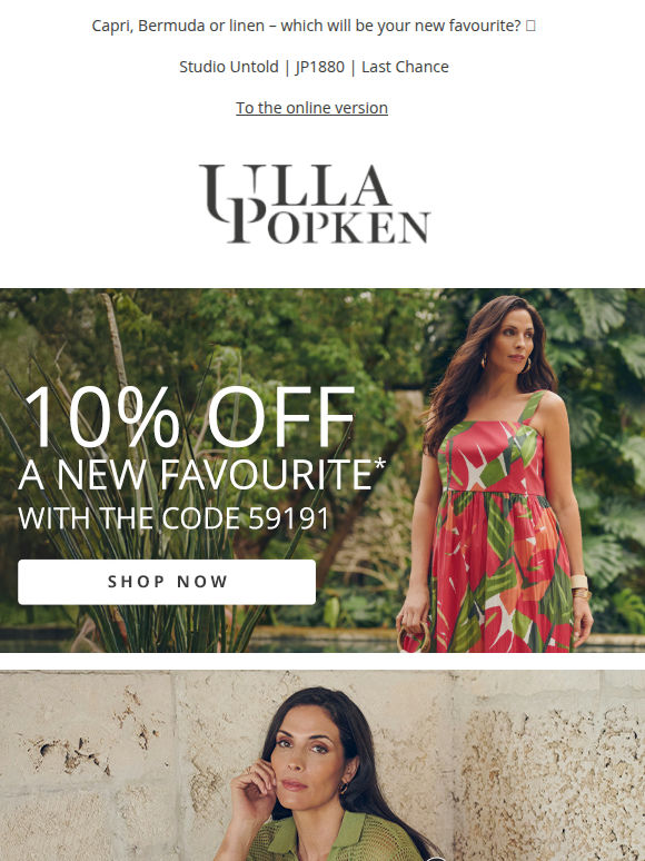 Just for you 💌 10% OFF your favourite style