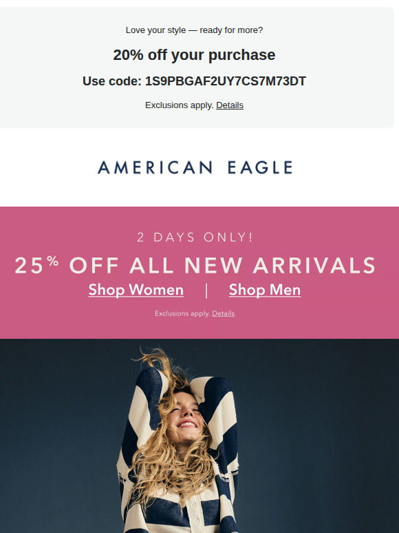 25% off NEW arrivals = new personality trait unlocked🔑