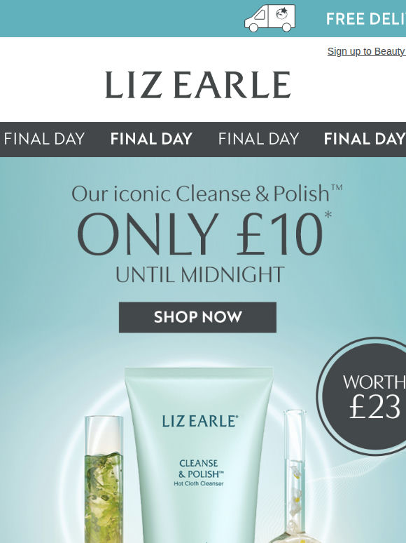 Last chance⏰Our iconic cleanser is just £10