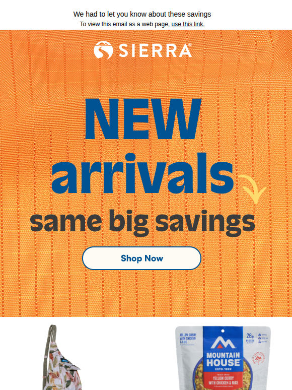 Quick, to the new arrivals!​