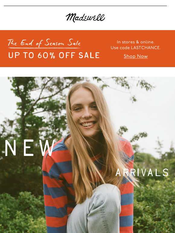 New arrivals: the last hit of summer