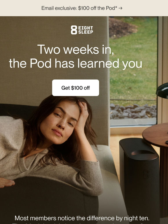 Sleep on the Pod for 30 nights at home*